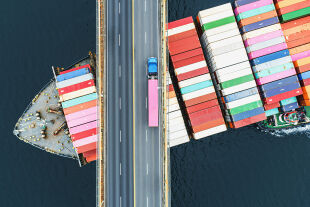 Containerschiff - © Foto: iStock/shaunl