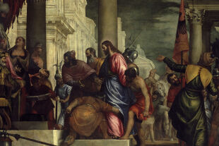 Prozess Jesu - ©  picturedesk.com / akg-images / Cameraphoto  - Benedetto Caliari (1538-98): Christus vor Pilatus