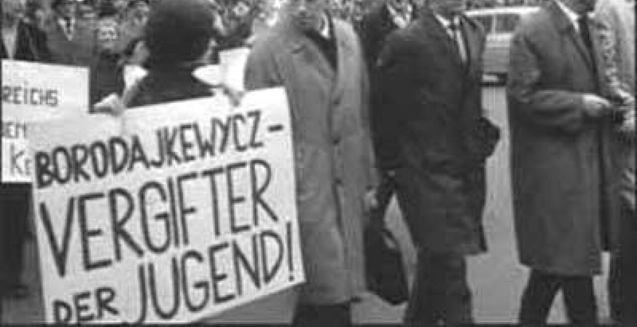 Anti-Borodajkewycz-Demonstration - © DÖW   - Anti-Borodajkewycz-Demonstration 1965