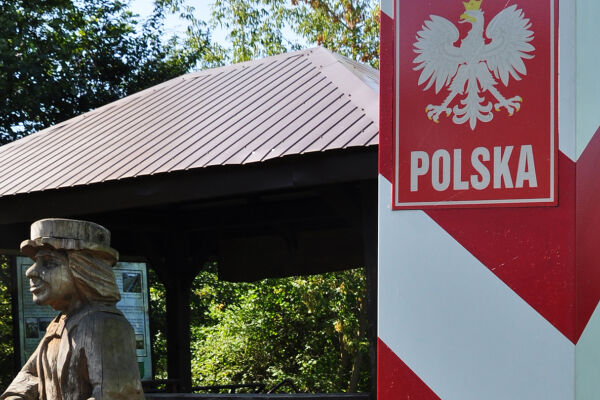 Grenzpfahl, Grenzzaun, Polen, Belarus - © Foto: Jan Opielka