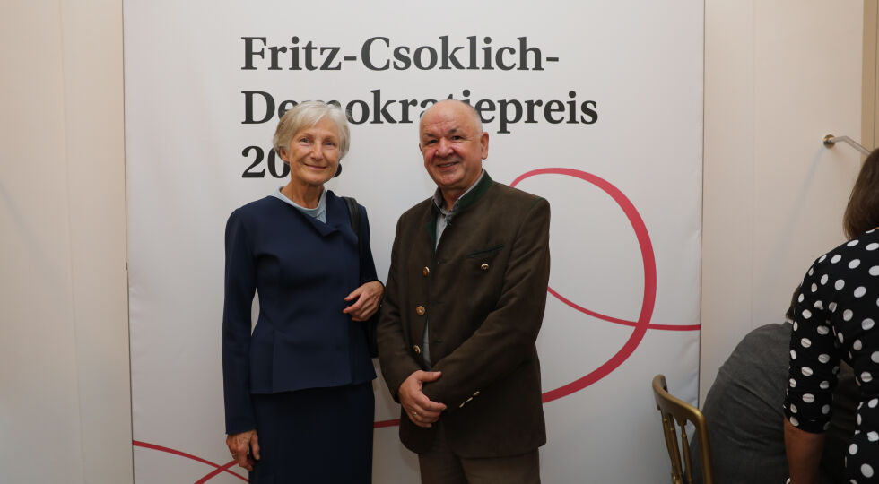 Fritz Csoklich Demokratiepreis 2023 - Irmgard Griss, ehemalige Präsidentin des Obersten Gerichtshofes - © Foto: Günther Peroutka
