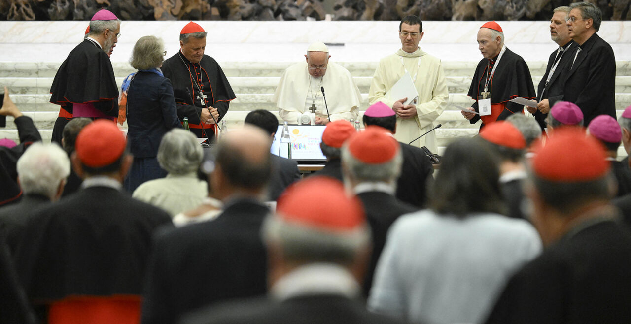 Weltsynonde, Papst Franziskus - © Foto: APA / AFP / Vatican Media / Handout