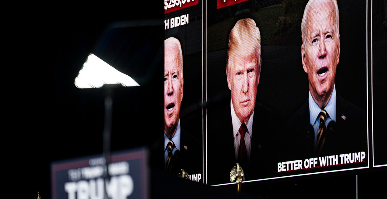US-Wahlkampf Trump Biden - © Foto: Getty Images / Bloomberg / Al Drago