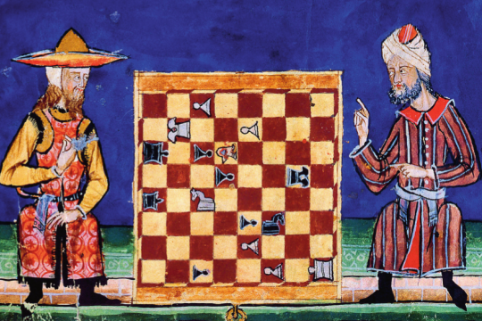 Al-andalus_229 - © Wikimedia - Jüdischer und muslimischer Schachspieler in Al-Andalus (13. Jahrhundert)