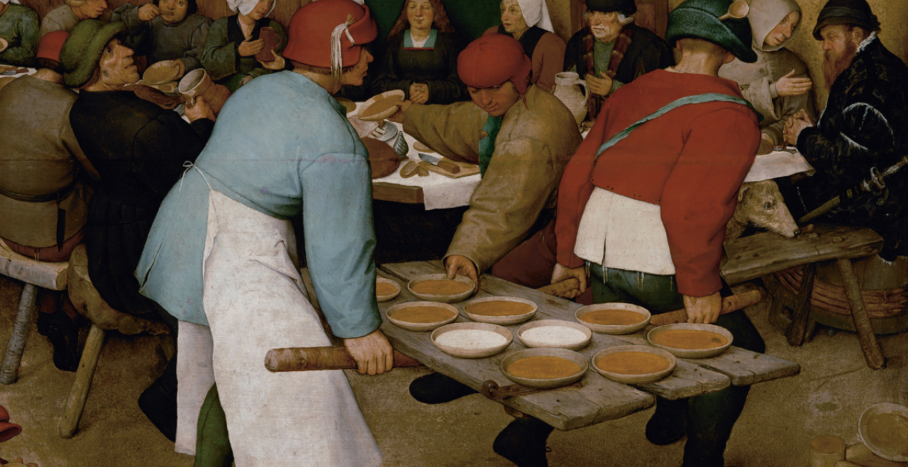 Bauernhochzeit Bruegel - © Bild: Wikipedia (Gemeinfrei)