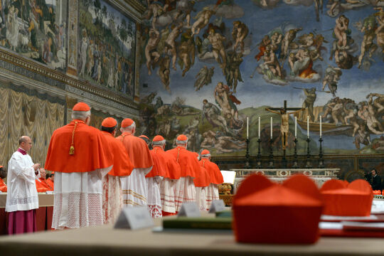 Sixtinische Kapelle vor demn Konklave - © APA / AFP / Osservatore Romano / Handout