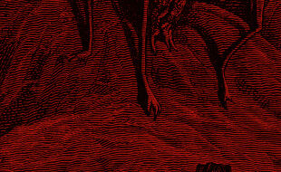 Unheimlich - Rot-schwarzes Bild, das unheimlich wirkt - © iStock/duncan1890