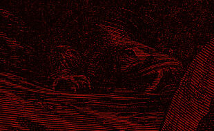 unheimlich - düsteres Bild in Schwarz und Rot - © iStock/duncan1890