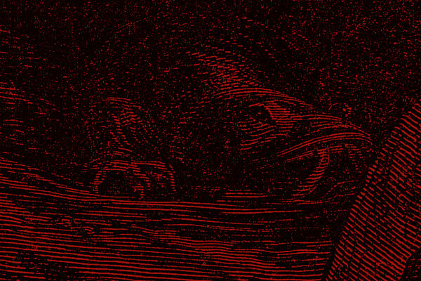 unheimlich - düsteres Bild in Schwarz und Rot - © iStock/duncan1890