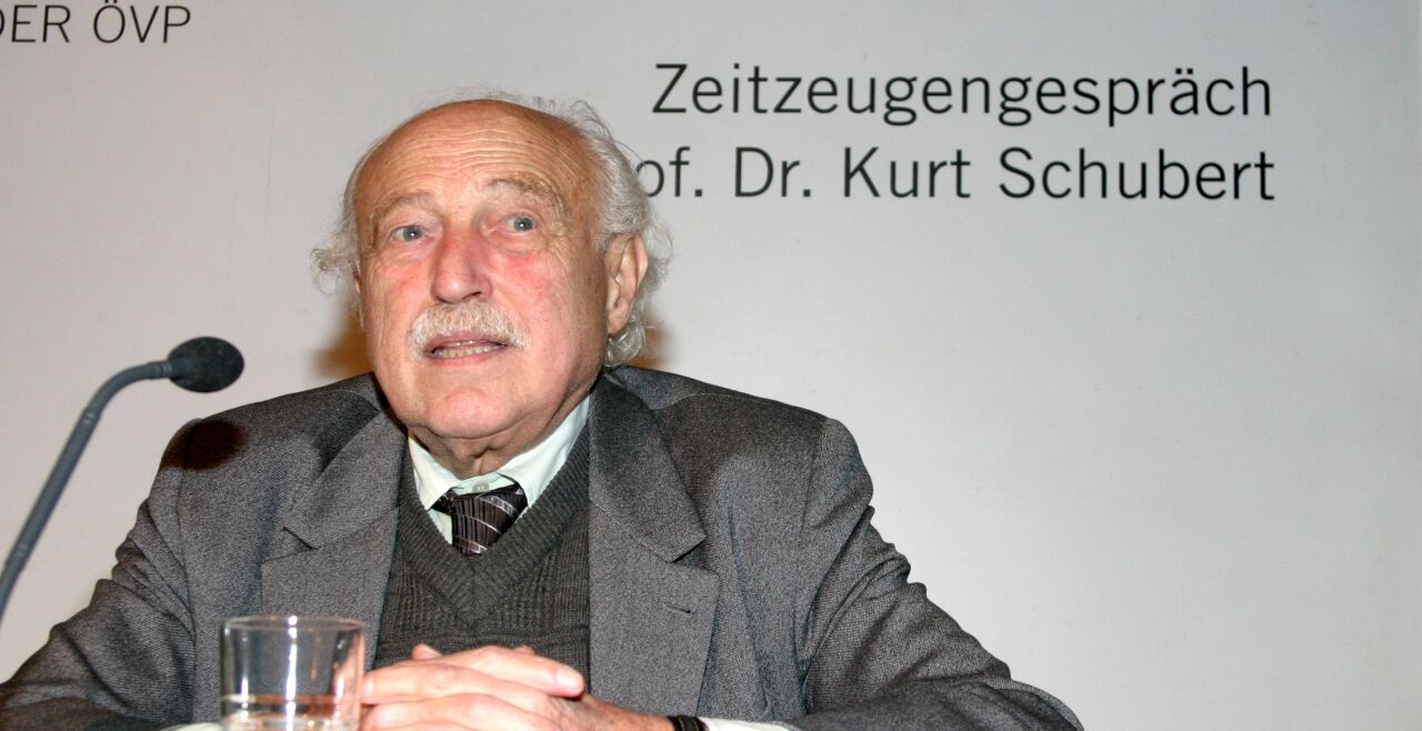 Kurt Schubert - Kurt Schubert (1923–2007), Beiname „Moses“, am 7. November 2005 im Karl von Vogelsang-Institut. - © Vogelsang-Institut