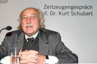 Kurt Schubert - Kurt Schubert (1923–2007), Beiname „Moses“, am 7. November 2005 im Karl von Vogelsang-Institut. - © Vogelsang-Institut