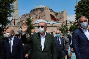 Erdogan Hagia Sophia - © APA / AFP / Turkish Presidential Press Service / Handout