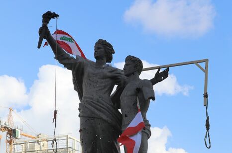 Beirut Denkmal - © Foto: APA / AFP / Joseph Eid