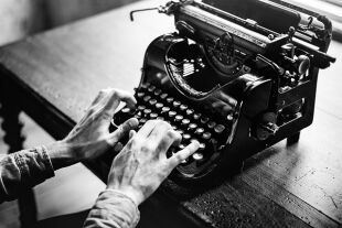 Schreibmaschine schwarz