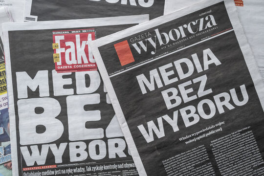 Polen Medien - © Foto: APA / AFP / Wojtek Radwanski