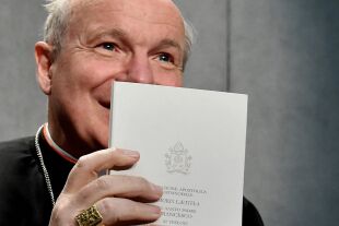 Schönborn - © APA / AFP / Alberto Pizzoli   -   Kardinal Schönborn präsentiert das Apostolische Schreiben "Amoris Laetitia" im Vatikan am 6. April 2016