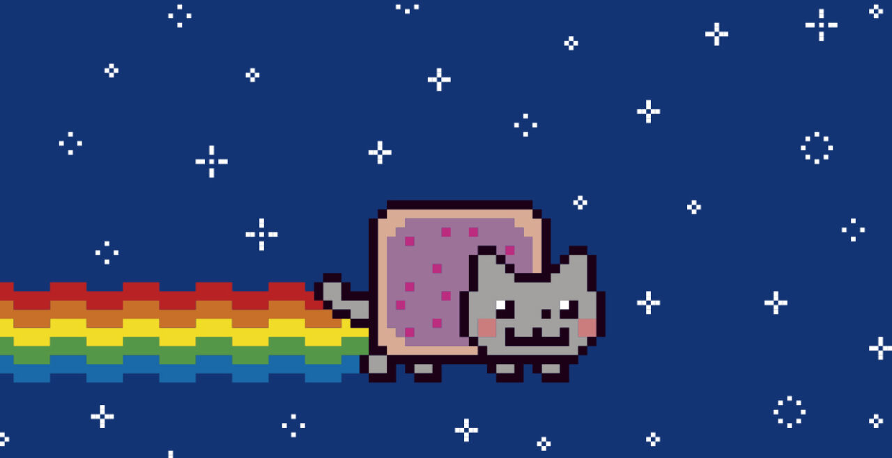 Nyan Cat - © Illustration: Rainer Messerklinger (nach einem GIF von Chris Torres)