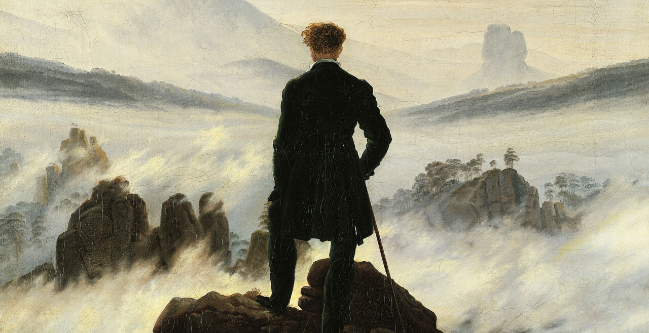 Caspar David Friedrich: Der Wanderer über dem Nebelmeer - © Foto: Getty Images / DeAgostini; Amburgo, Hamburger Kunsthalle