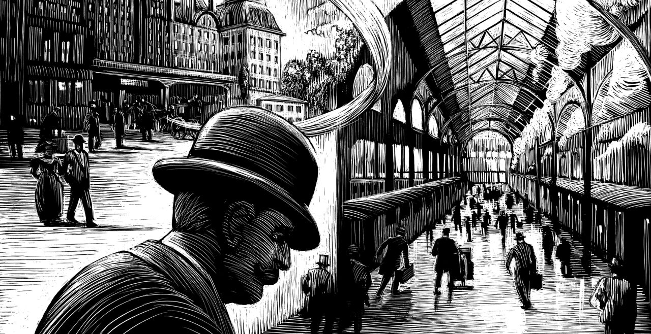 Sherlock Holmes – Das letzte Problem“ von Arthur Conan Doyle - © Sherlock Holmes – Das letzte Problem“ von illustriert von Hannes Binder; © 2022 NordSüd Verlag AG, Zürich/ SchweizConan Doyle, 