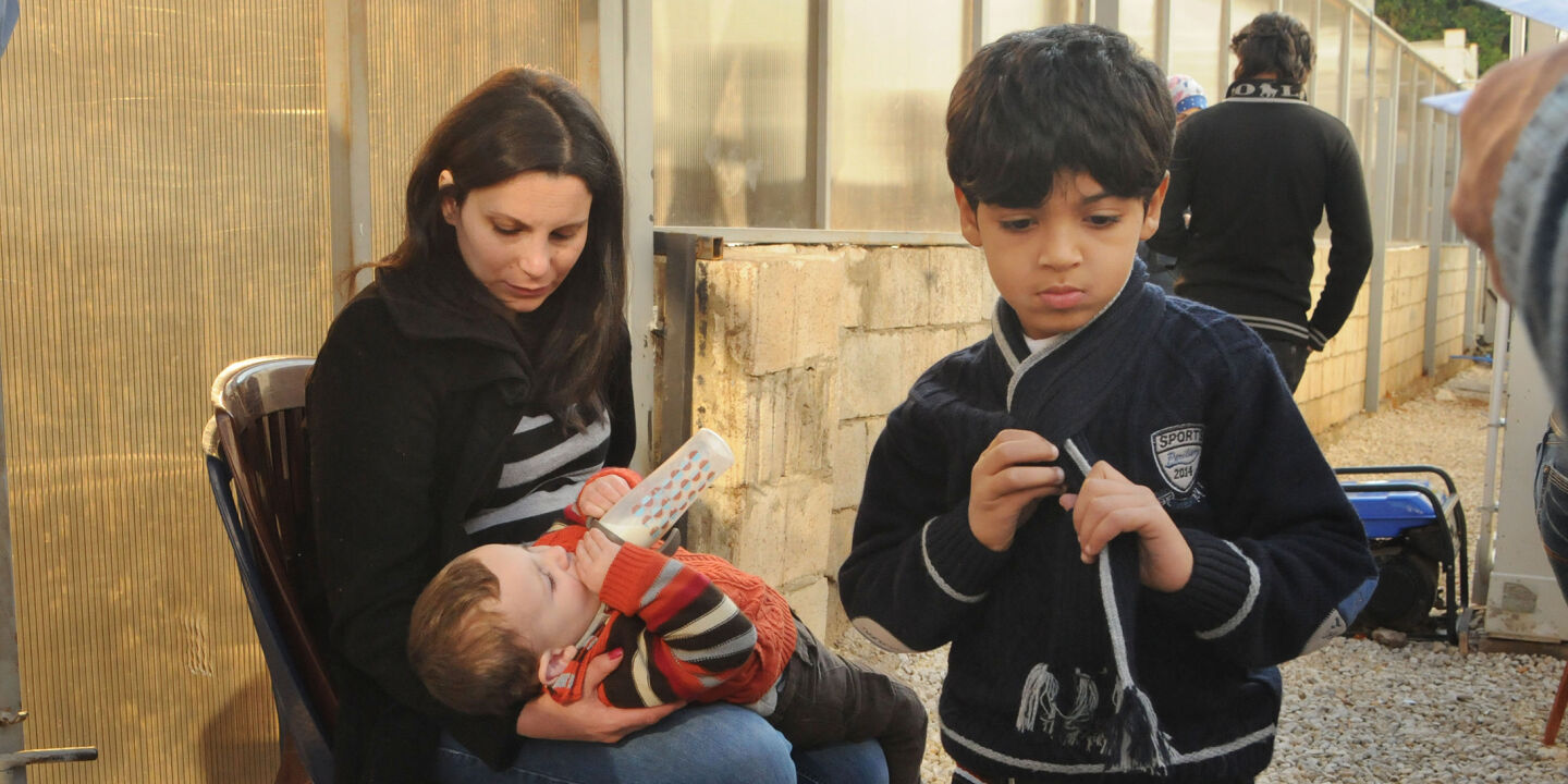 Frauen, Kinder, Flüchtlingslager - © Foto: picturedesk.com / Reporters / Teun Voeten