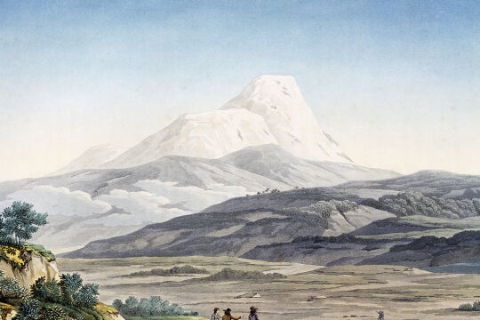Ecuador - Der Vulkan Cayambe in der Region von Quito, Ecuador, 1810. - © Foto: Getty Images / DeAgostini