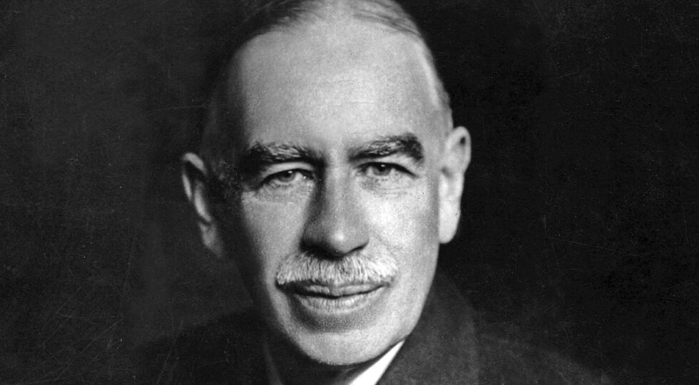 Keynes - 1930: Der Ökonom John Maynard Keynes meint, dass innerhalb von 100 Jahren alle wirtschaftlichen Probleme gelöst sein werden – und hält für seine Enkelgeneration eine 15-Stunden-Woche für möglich. - © Foto: Imago / United Archives International